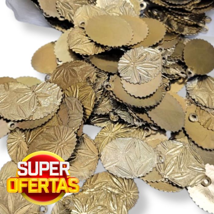 MEDALHA GRAVADA FOLHA 1 MIL ALUMÍNIO
