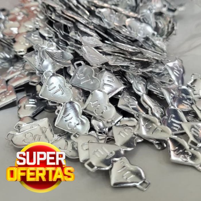 ENTREMEIO DOIS CORAÇÕES PARA PULSEIRA 1 MIL 
