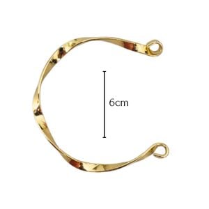 BRACELETE ORGANICO M EM ALUMÍNIO FIO 3.00 mm  12 PEÇAS 
