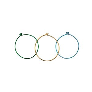 PULSEIRA DE GANCHO LISA EM ALUMÍNIO 1 DUZIA 