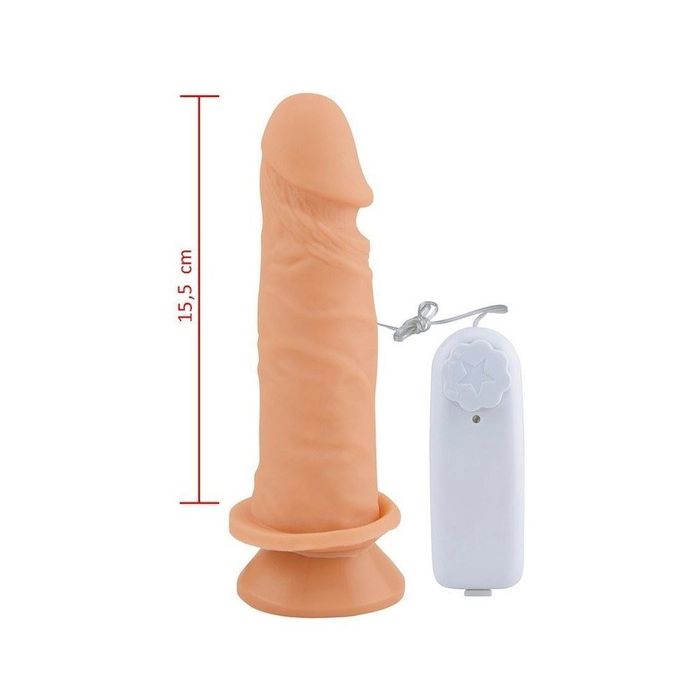 Prótese Vibrador Externo Ventosa 15,5 X 3,5cm Sexy Fantasy