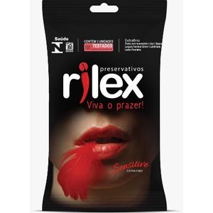 Preservativo Sensitive Com 3 Unidades Rilex