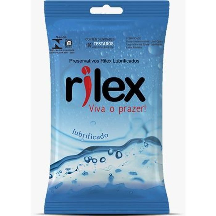 Preservativo Lubrificado Com 6 Unidades Rilex 