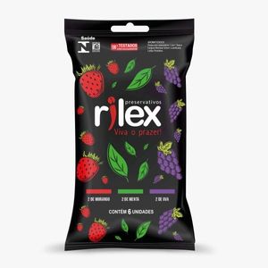Preservativo Mix De Frutas Com 6 Unidades Rilex