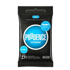 Preservativo Extreme Com 3 Unidades Prudence 