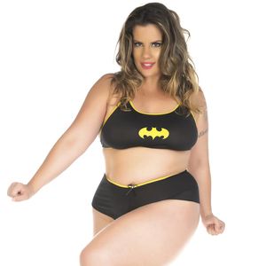 Kit Mini Fantasia Plus Size Bat Girl Pimenta Sexy