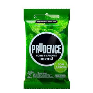 Preservativo Hortelã Com 3 Unidades Prudence 