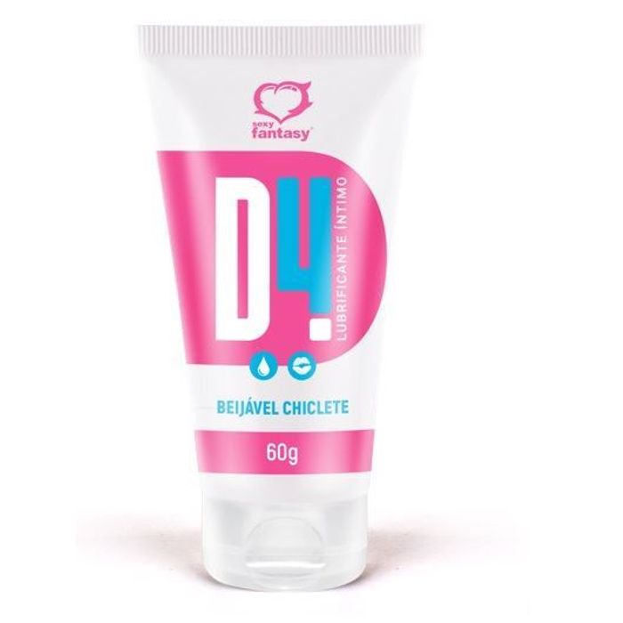 Lubrificante A Base De Agua Com Sabor D4 60g Sexy Fantasy