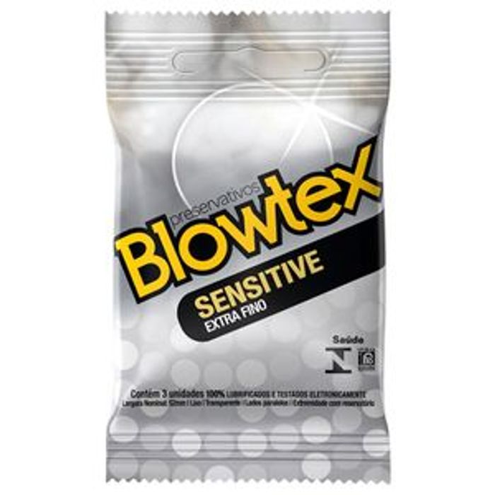 Preservativo Sensitive Extra Fino 03 Unidades Blowtex