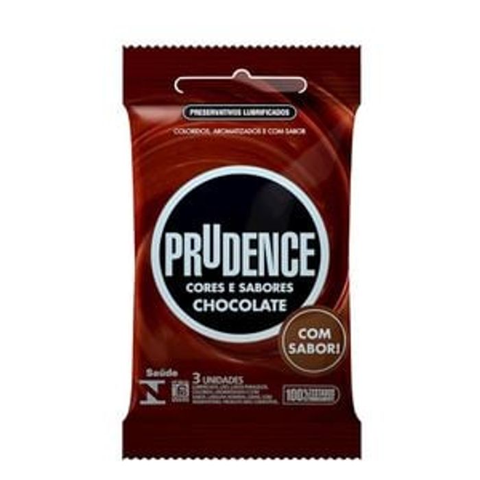 Preservativo Chocolate Com 3 Unidades Prudence