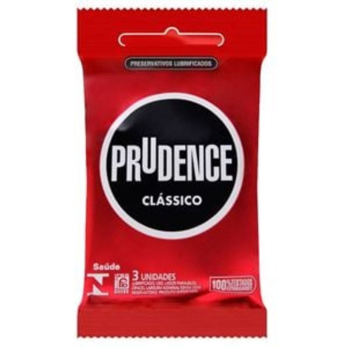 Preservativo Clássico Com 3 Unidades Prudence