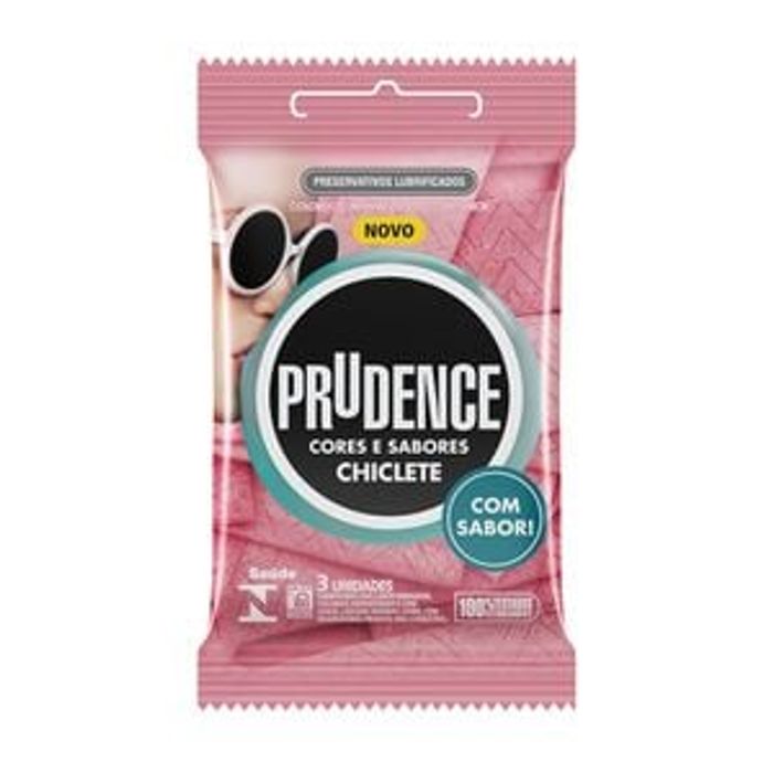 Preservativo Chiclete Com 3 Unidades Prudence