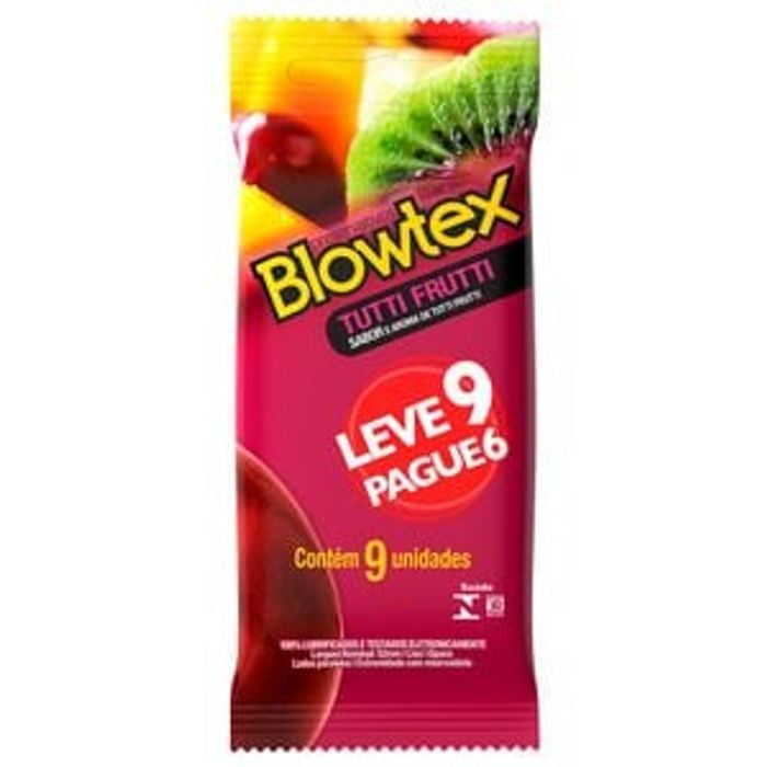 Preservativo Sabor Tutti Frutti 06 Unidades Blowtex