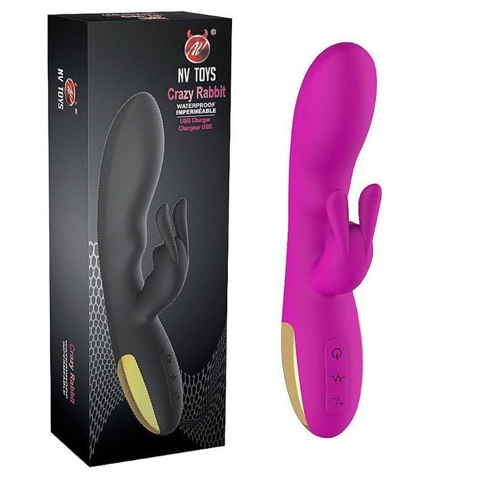 Vibrador De Ponto G E Clitoris Crazy Rabbit Nv Toys