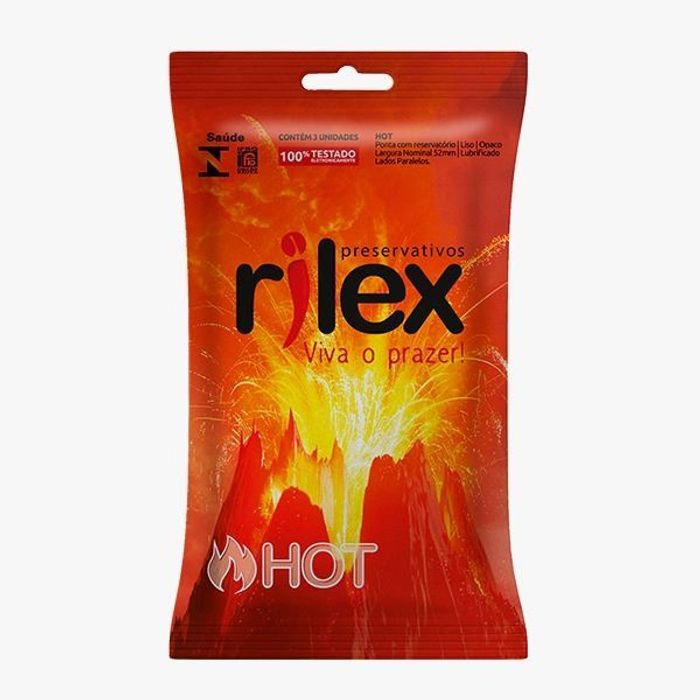 Preservativo Hot Com 3 Unidades Rilex