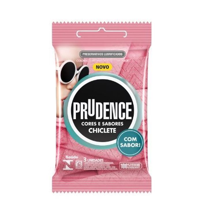 Preservativo Chiclete Com 3 Unidades Prudence 