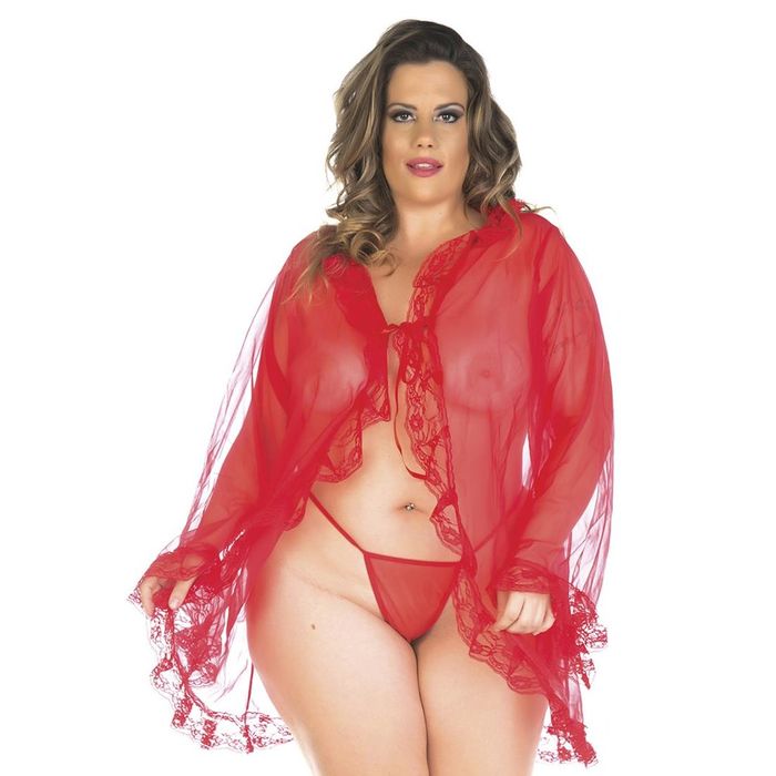 Robe Sensual Plus Size Tentação Pimenta Sexy