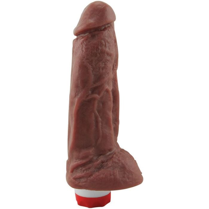 Prótese Com Vibro E Escroto 18 X 4,5cm Soulsex