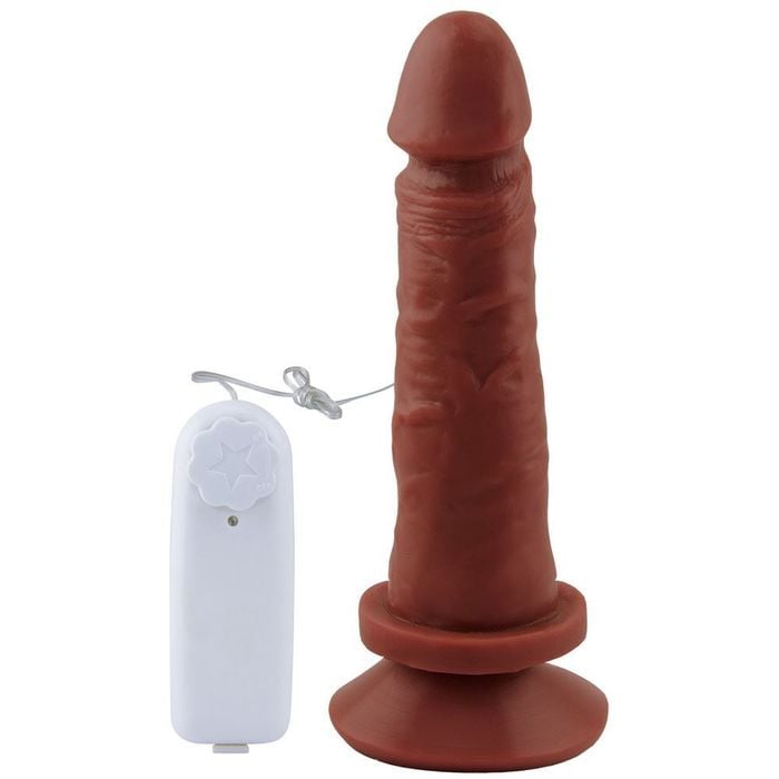 Prótese Com Vibro E Ventosa 17 X 3,5cm Soulsex