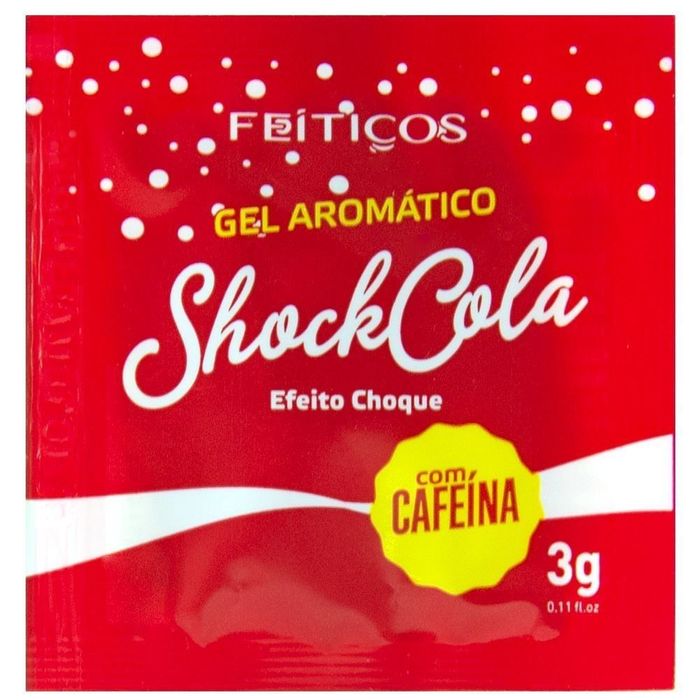 Shock Cola Gel Excitante Com Cafeína  Sache 03gr Feitiços