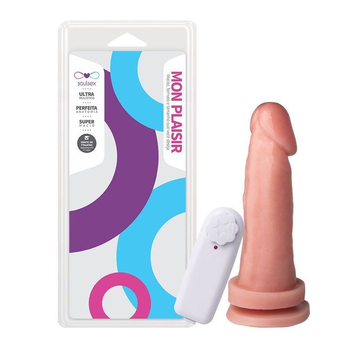 Prótese Vibrador Externo Ventosa 17 X 4cm Soulsex