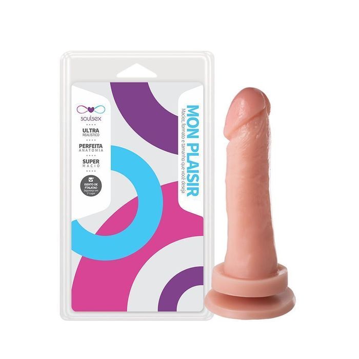 Prótese Vibrador Externo Ventosa 15,5 X 3,5cm Soulsex
