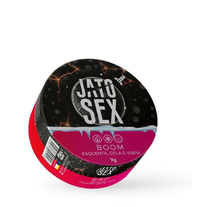 Jato Sex Boom Esquenta Gela E Vibra Gel 7g Pepper Blend