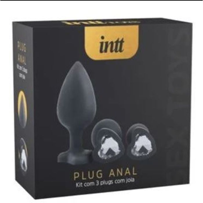 Kit 3 Plugs De Silicone Com Joia