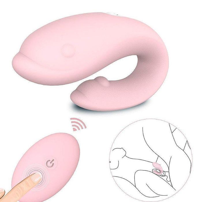 Vibrador Para Casal Golfinho Recarregavel - Sexy Hand