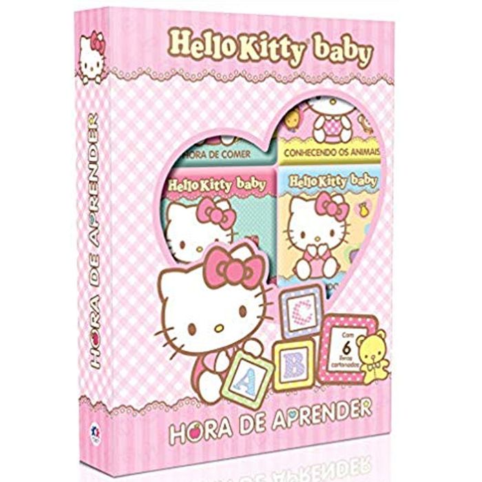 6 Livros Cartonados Hello Kitty - Hora de aprender