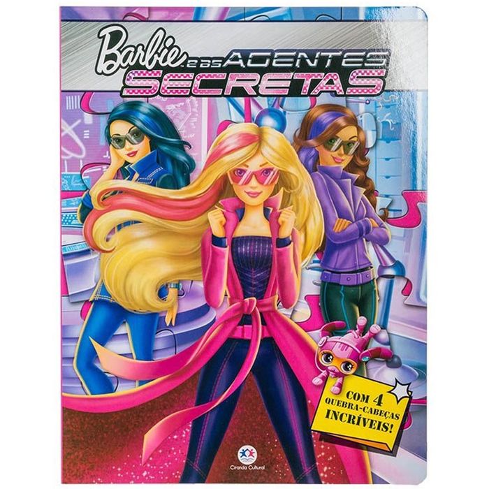 Livro Quebra-Cabeça Barbie e as Agentes Secretas