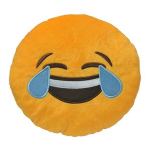 Almofada Emoji Pelúcia Chorando de Rir 30cm