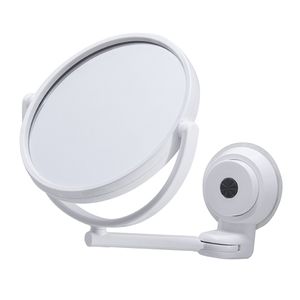 Espelho Ajustável com Ventosa Pratic Fix  Gira 360ºC Branco- Paramount