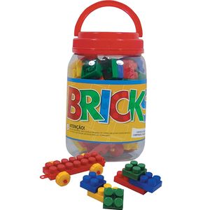 Blocos de Montar Bricks 56 Peças - Pais e Filho