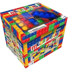 Brinquedo Mega Blocos de Montar 48 Peças Mega Bricks