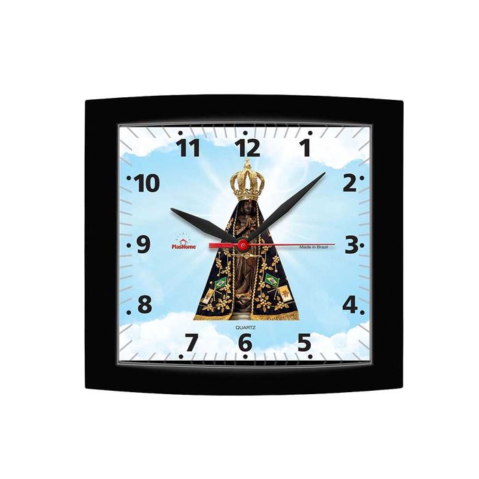 Relógio Parede Quadrado Nossa Senhora