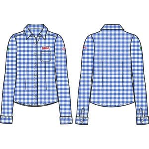 Camisa Social Fem Ml Xadrez Vendedor Plusvita Bimbo