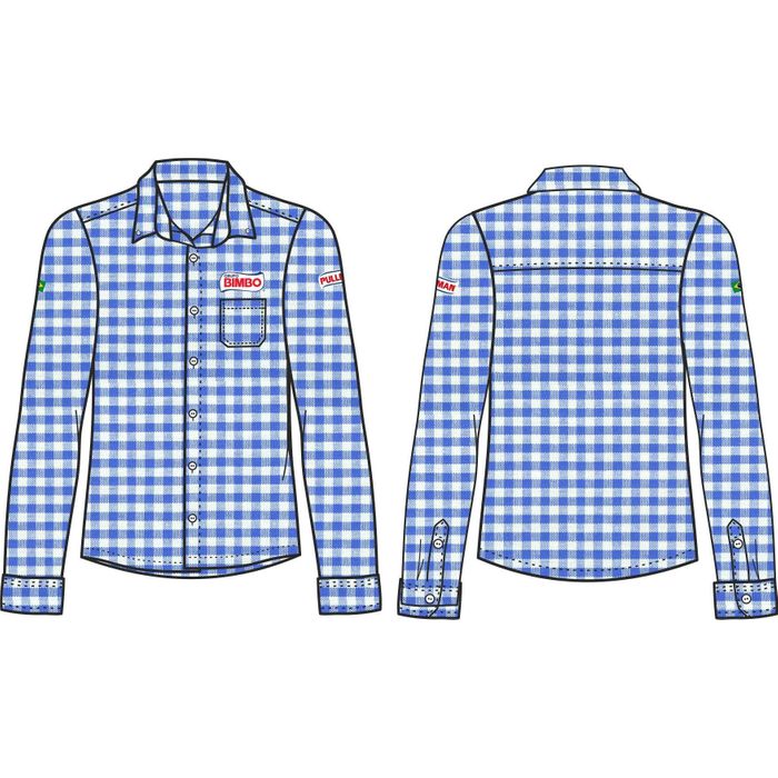 Camisa Social Masc Ml Xadrez Vendedor Pullman Bimbo 