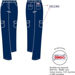 Calça C/ Bolsos Laterias Fem Segurança Patrimonial Bimbo 
