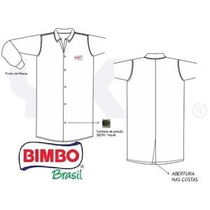 Jaleco Unissex Ml C/ Punho Somente Para áreas De Apoio Que Não Utilizam Uniformes Bimbo 
