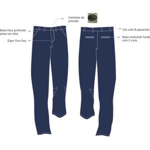 Calça Social Masc Adm Produção Bimbo 