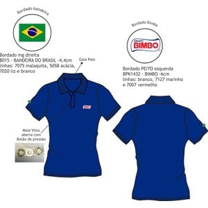 Camisa Polo Fem Logistica Comercial E Despacho Bimbo 