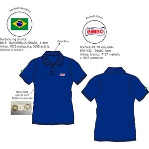 Camisa Polo Masc Logistica Comercial E Despacho Bimbo 