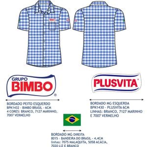 Camisa Social Masc Mc Xadrez Vendedor Plusvita Bimbo