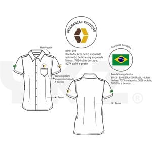 Camisa Social Fem Mc Segurança Patrimonial Bimbo 