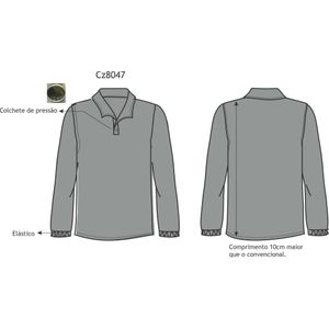 Camisa Gola Italiana  Masc Ml Limpeza Bim Bo
