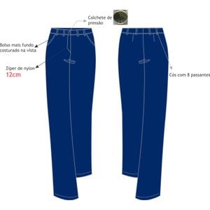 Calça Social Fem Adm Produção Bimbo