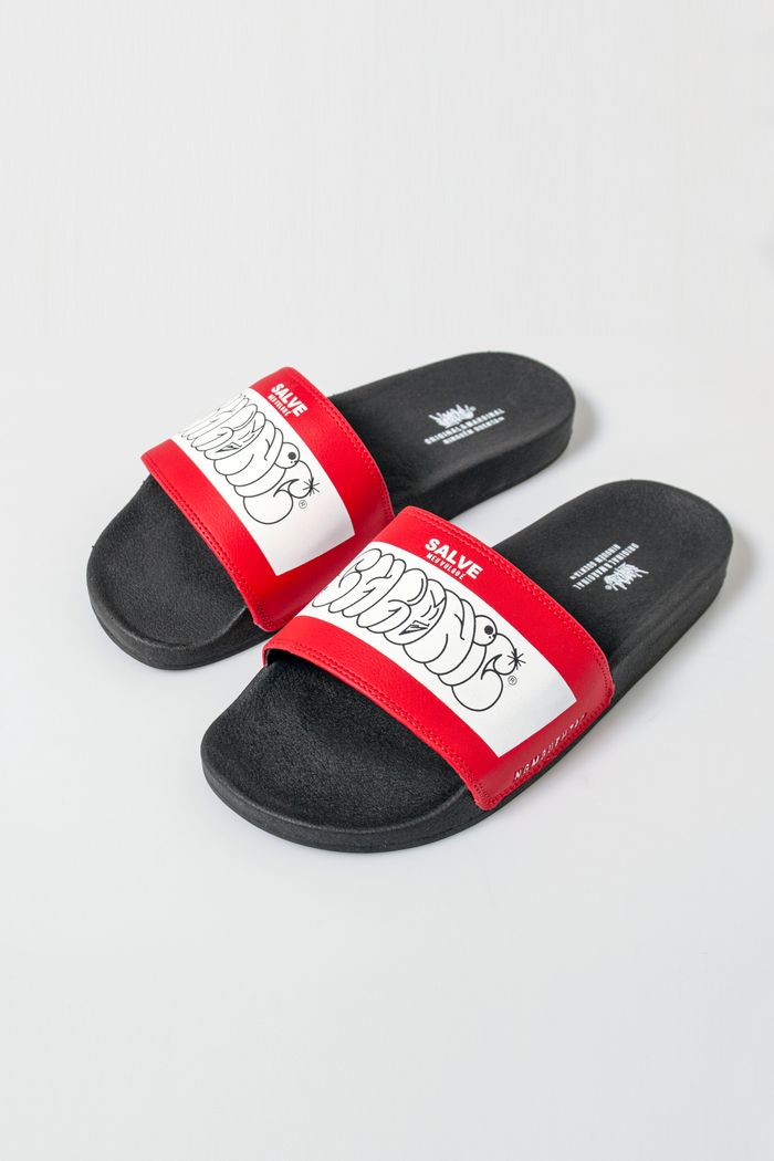 Chinelo Chronic Slide Branco C/vermelho Ref 07