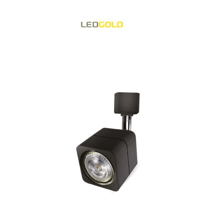 Spot Flex Quadrado P/ Trilho P/ 1 Lamp Dicroica   Px   Bivolt Aluminio