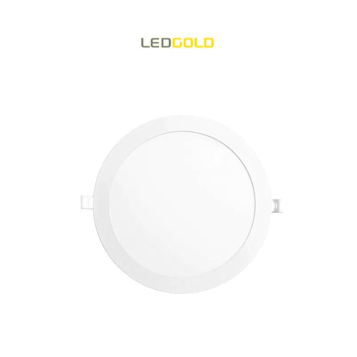 Painel Led Slim Embutir Redondo 24w Av 30ø Bivolt Aluminio